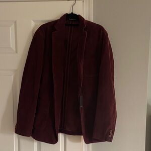 Men's Maroon Corduroy Jacket